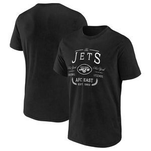 New York Jets NFL x Darius Rucker Medium Football T-Shirt Black Short Sleeve NWT
